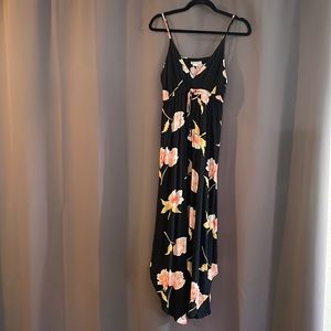Billabong black flower dress